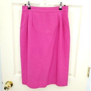 Vintage Block Island Petites Barbie Pink Lightweight Skirt S/M Petite Pink